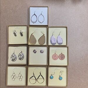 J Bloom Earrings .. Set of 10 pair